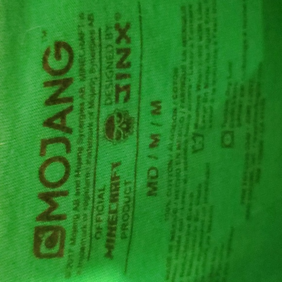 COPY 2/$8  🎮 Mojang Boys Medium "Like a Boss" Creeper Minecraft Green T-Shirt - Picture 2 of 2